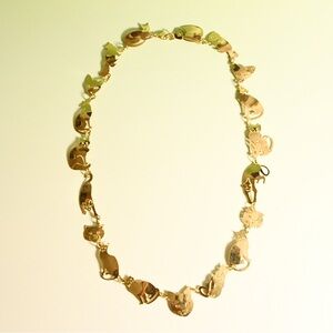 Vintage Wild Bryde Cats Necklace